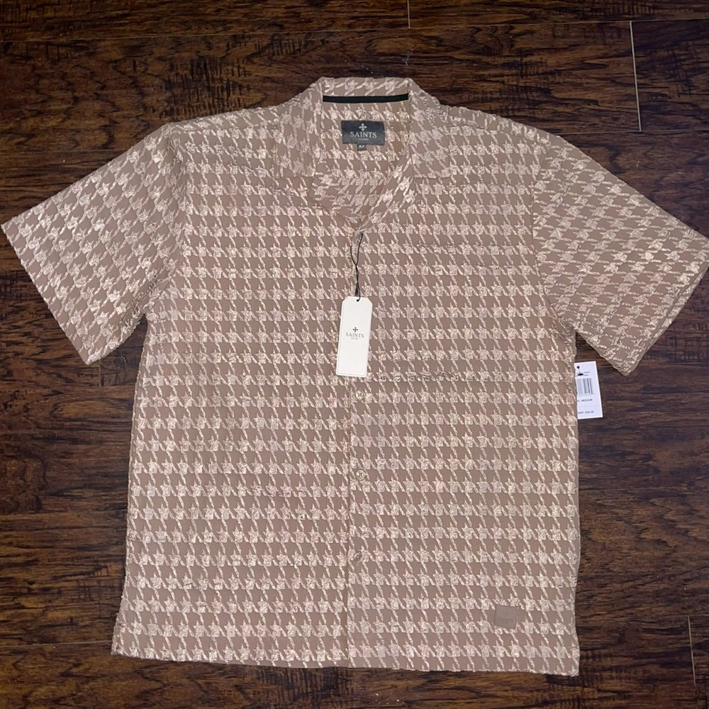 Cubavera Brown Relaxed Fit Casual Shirt